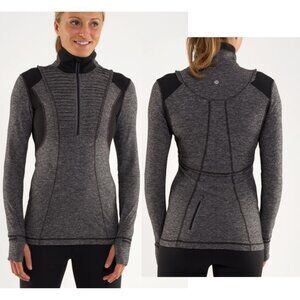 Lululemon Women's Run: Your Heart Out Pullover (First Release) Heathered Black